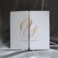 Foiling Invitation Card Transparent Acrylic Invitation Square Wedding Invitation